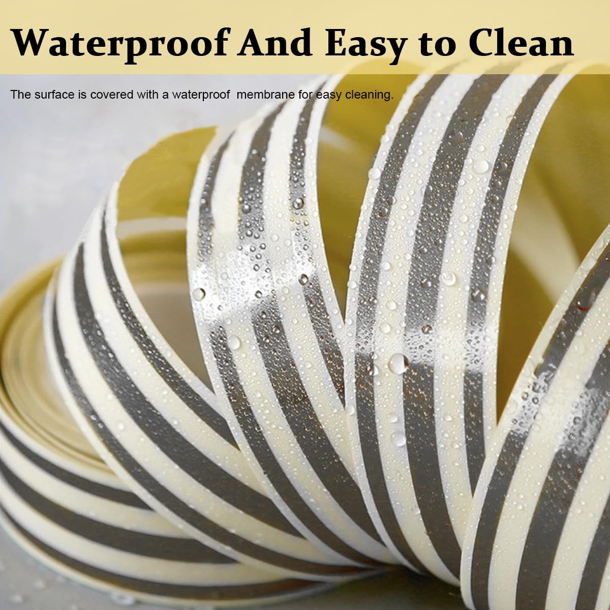 HASTHIP 5M Silver Tile Gap Tape, Home Tile Sticker Waterproof Tape PVC Self Adhesive Tape Metallic Ceramic Tile Gap Tape for Detailing Wall, Floor Tile Gap, Cabinetry (2.5CM*5M) HASTHIP 5M Silver Tile Gap Tape, Home Tile Sticker Waterproof Tape PVC Self Adhesive Tape Metallic Ceramic Tile Gap Tape for Detailing Wall, Floor Tile Gap, Cabinetry (2.5CM*5M)